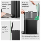 Cesun Small Bathroom Trash Can - Image 4