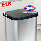 Glad Stainless Steel Step Trash Can - Image 3