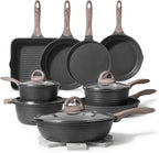 JEETEE Pots and Pans Set Non Stick 23pcs, Healthy Kitchen Cookware Sets by JEETEE