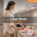 2 Pack Kitchen Timers Loud Ring Digital Timers - Image 2