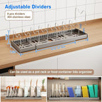 Mustorn 2 Pack Pots and Pans Organizer Under Cabinet - Image 2