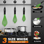 Walfos Silicone Whisk, Rubber Whisks - Image 2