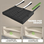 Seinloes 4 Pack Pull Out Cabinet Organizer 21" Deep, Full Extension 3 Slide - Image 2