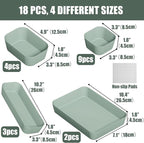 Plastic Drawer Organizers, Bathroom and Vanity Organizer Plastic Tray, Makeup - Image 2