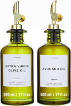 Verspace UV-Protected Green Glass Olive Oil Dispenser Bottles by Verspace