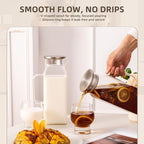 Glass Water Pitcher with Lid and Spout, 2L/68 Ounces Heat Resistant - Image 3