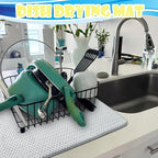 3 Pack Microfiber Dish Drying Mat, 24 x 17 inch Super Absorbent Drying Pad - Image 4