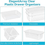 ElegantArray 12 PCS Drawer Organizer Set, 4 Sizes Tool Storage Trays, - Image 5