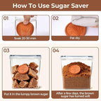 ComSaf Brown Sugar Container Set of 2, Airtight Food Storage Containers - Image 4
