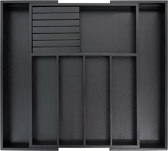 VaeFae Bamboo Silverware Drawer Organizer Kitchen, Expandable Utensil Organizer by VaeFaeDirect