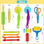 LCY WEDSHI Dough Tool Set, Dough Accessories Includes Cutters Roller, Rolling - Image 2