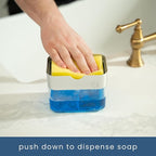 S&T INC. Dish Soap Dispenser and Sponge Holder - Image 2