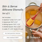 Starpack 'Stir & Serve' Silicone Cooking Utensils Set - Image 5