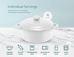Kook Ceramic Mini Cocotte Set, Small Casserole Dishes - Image 7