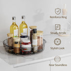 LAMU 3 Pack Lazy Susan Organizer Turntable - Image 5