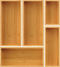 Bamboo Drawer Organizer Set, 5-Piece Storage Trays by Bayting
