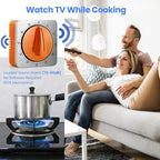 Orange Kitchen Timers for Cooking, Chef Cooking Timer Clock - Image 8