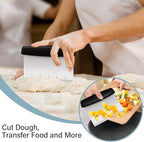 Ecavria Bench Scraper, Premium Stainless Steel Dough Scraper - Image 2