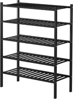 ROMGUAR CRAFT 5 Tier Bamboo Shoe Rack - Image 7