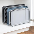 mDesign 5 Slot Pot and Pan Rack — Metal Wire Rack - Image 3