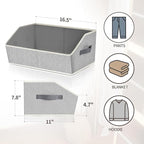 Homsorout Closet Organizers Bins 6 Packs - Image 8