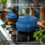 Overmont Enameled Cast Iron Dutch Oven - Image 4