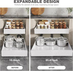 Seinloes 2 Pack Pull Out Cabinet Organizer 22" Deep, Full Extension 3 Slide - Image 3