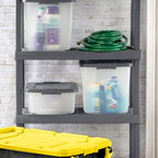 Sterilite 18-Pack Plastic Storage Bins w/ Lids, Shelf Totes Clear Containers - Image 7