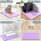 Rnivvi Coffee Mat, Hide Stain Rubber Backed Absorbent Dish Drying Pad - Image 7
