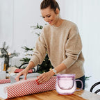 DOPUDO 11oz Pink Glass Tea Cup - Image 2