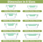 HOMBERKING 8 Pack Glass Food Storage Containers - Image 2