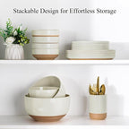 AmorArc Ceramic Mixing Bowls|Nesting Bowls Set of 3 - Image 7