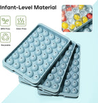 Ice Cube Trays with Lid and Bin, 1.0 IN Small Round Ice Cube Mold - Image 3