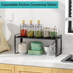 Expandable Cabinet Organizer Shelves, 88lbs High Weight Capacity, Heavy-Duty - Image 6
