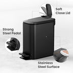 Cesun Small Bathroom Trash Can - Image 3
