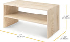 Whitmor Wood Stackable 2-Shelf Shoe Rack, 24 inches - Image 3