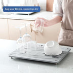 Stone Drying Mat for Kitchen Counter, Diatomaceous Dish Drying Mats Superb - Image 2