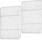 TeamFar Cooling Rack, 15.3” x 11.1” Stainless Steel Wire Baking Rack by TeamFar