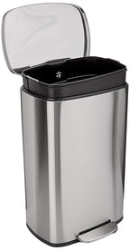 Amazon Basics Smudge Resistant Rectangular Trash Can by AmazonBasics