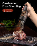 Upgraded Larger Capacity Electric Salt and Pepper Grinder Set Rechargeable - Image 2