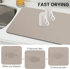 WISELIFE Dish Drying Mat Super Absorbent Drying Mat Large Dish Drying Mats - Image 4