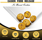 Baking Sheet Pan Set of 3, Commercial Quality Aluminum Cookie Sheets - Image 3