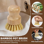 SAMEBUTECO 6-Piece Bamboo Dish Brush Set - Image 4