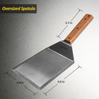 Extra Wide Spatula, Large Metal Spatula - Image 2