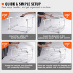 VEVOR 2 Tier 17"Wx21.2"Dx15.2"H Pull Out Cabinet Organizer, Heavy Duty Slide - Image 5
