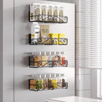 4 Pack Magnetic Spice Rack for Refrigerator - Image 5