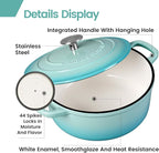 EDGING CASTING Enameled Cast Iron Covered 5.5 Quart Dutch Oven - Image 4