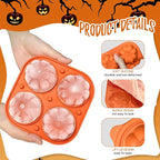 Orange 3D Pumpkin Ice Cube Tray - Image 4
