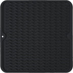Silicone Dish Drying Mat, Non-Slip Easy Clean Sink Mat Large Heat-resistant by MODENGKONGJIAN