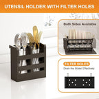 Greenual Black Bamboo Dish Drying Rack - Image 3